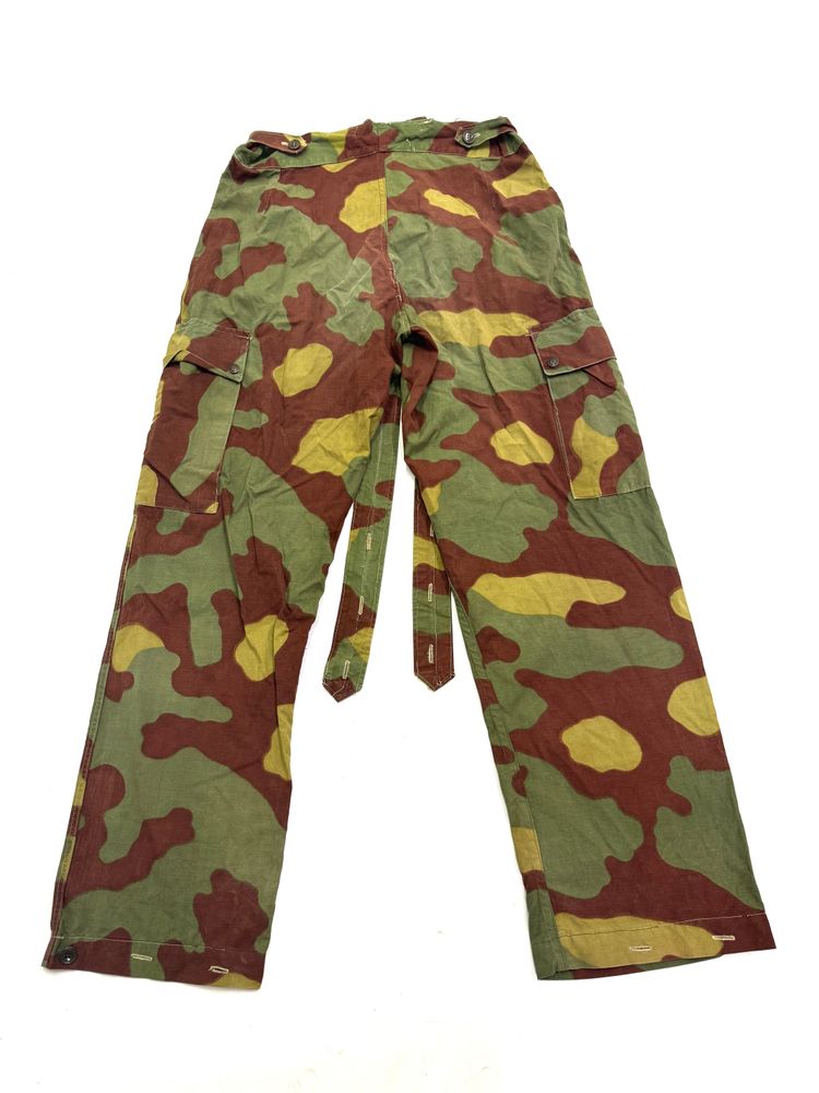 Battaglione San Marco Pantalone con bretelle militare camouflage vintage