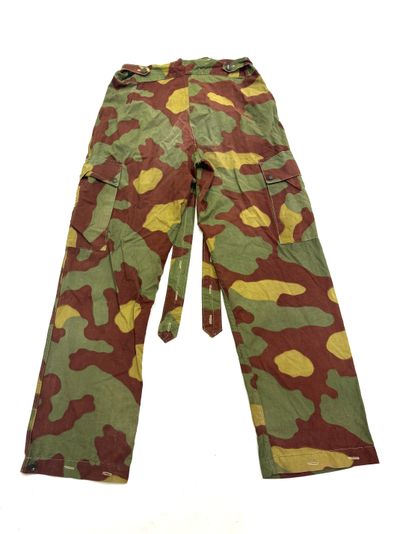 Battaglione San Marco Pantalone con bretelle militare camouflage vintage