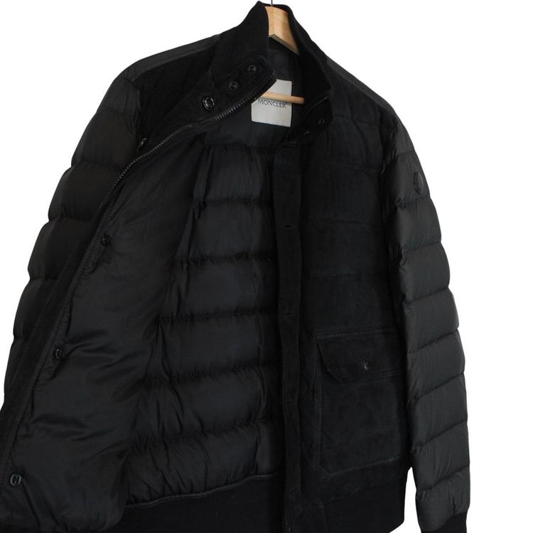 Moncler Raphael Suede Leather Down Jacket Medium 6
