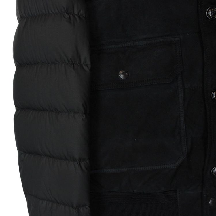 Moncler Raphael Suede Leather Down Jacket Medium 4