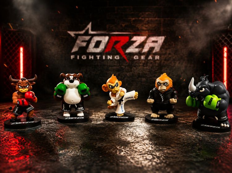 Forza Fighting Gear Limited Edition Animal Figure Collectible Toys - Bulldog 6