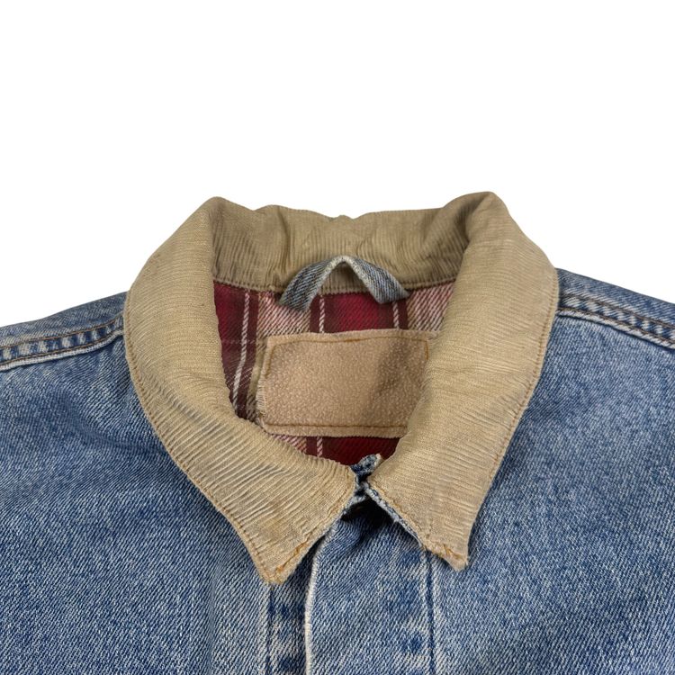 Vintage Levi's Flannel Lined Denim Vest Blue image 8
