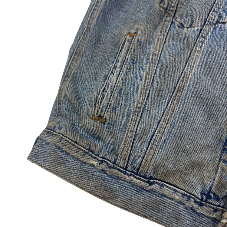 Vintage Levi's Flannel Lined Denim Vest Blue image 5