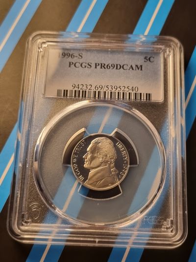 Rp69-1996-S Jefferson Nickel Coin five cent usa
