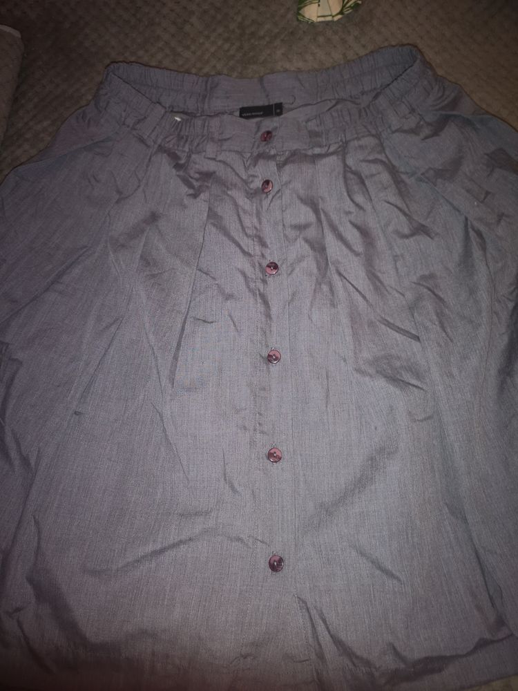 Other Grey Button-Up Skirt product image