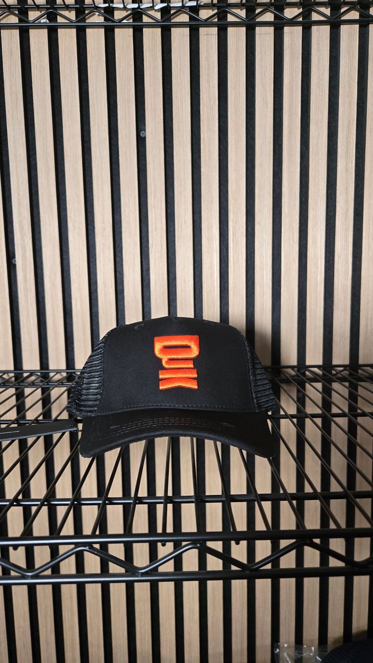 B129 DJK Ninja Logo Black/orange Cap Brand New