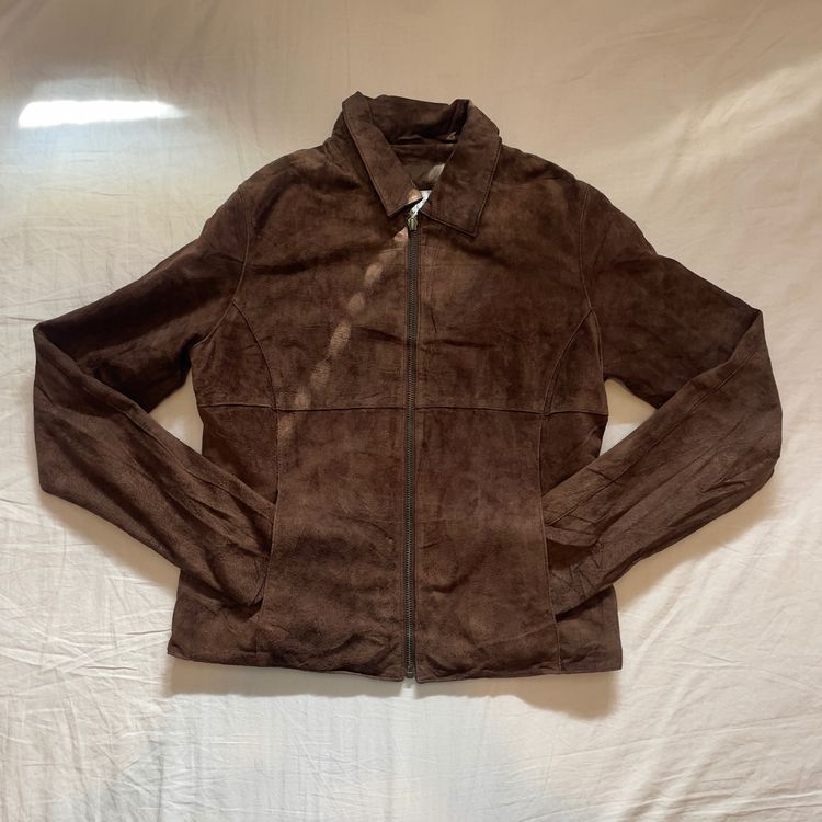 2000s Fitted Wilsons Leather Maxima Brown Suede Jacket image 4