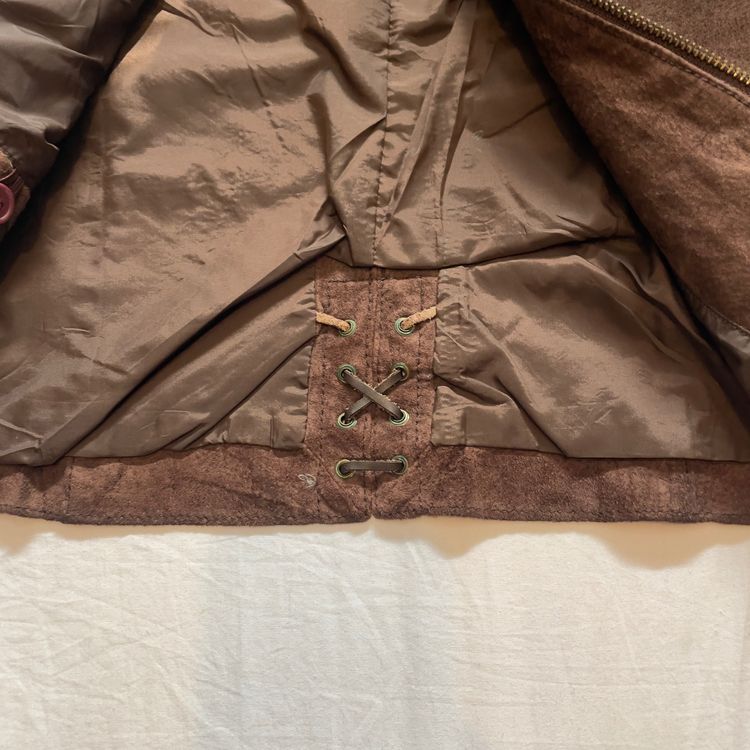 2000s Fitted Wilsons Leather Maxima Brown Suede Jacket image 9