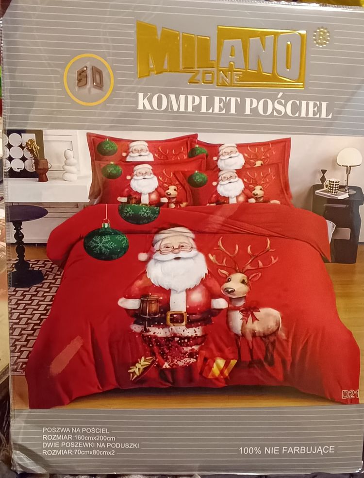 Set red Christmas-themed bedding set product image