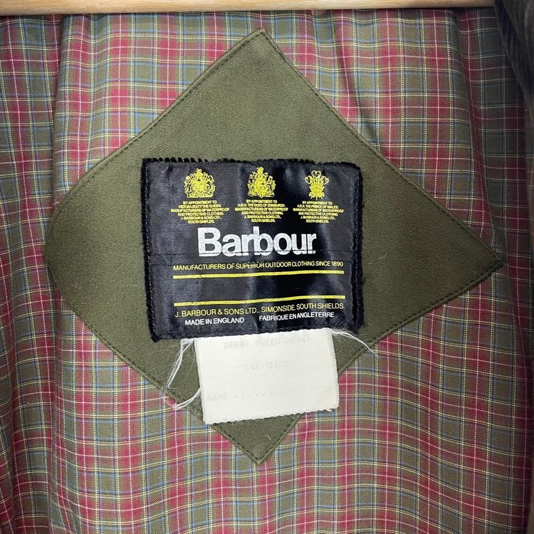 Vintage Barbour Derby Tweed Wool Coat XXL image 7