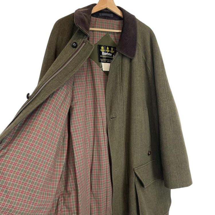 Vintage Barbour Derby Tweed Wool Coat XXL image 4