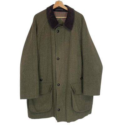 Vintage Barbour Derby Tweed Wool Coat XXL