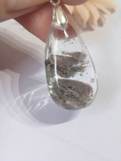 Colgante con enganche en plata de LEY 925