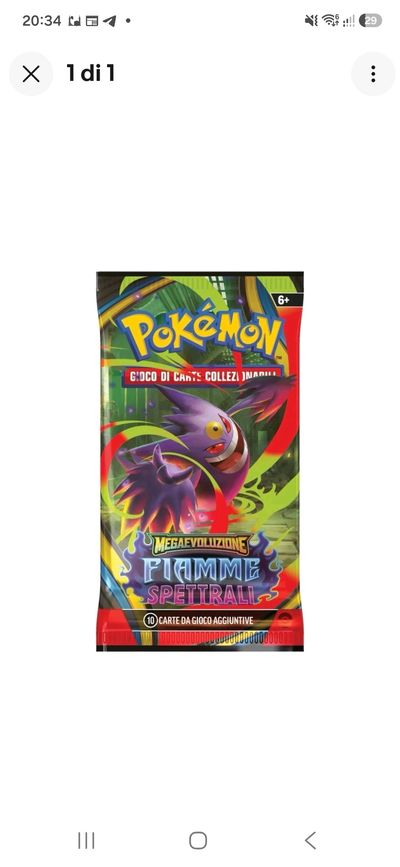 Bustina pokemon set fiamme spettrali
