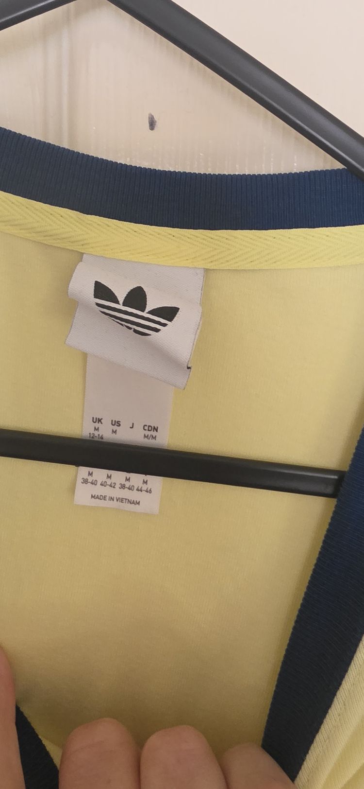 Adidas Yellow And Blue Short Sleeve Shirt image 2