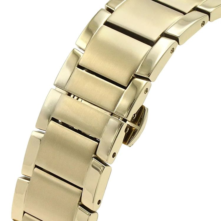 Emporio Armani Men's Watch Stainless Steel Gold Strap With Silver Dial AR11332 Renato 2