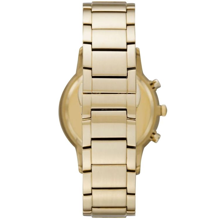 Emporio Armani Men's Watch Stainless Steel Gold Strap With Silver Dial AR11332 Renato 10