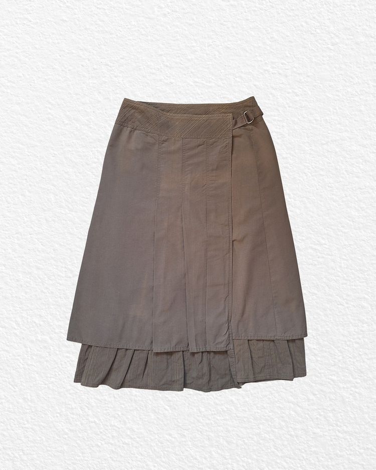 Japanese-style acid-washed skirt