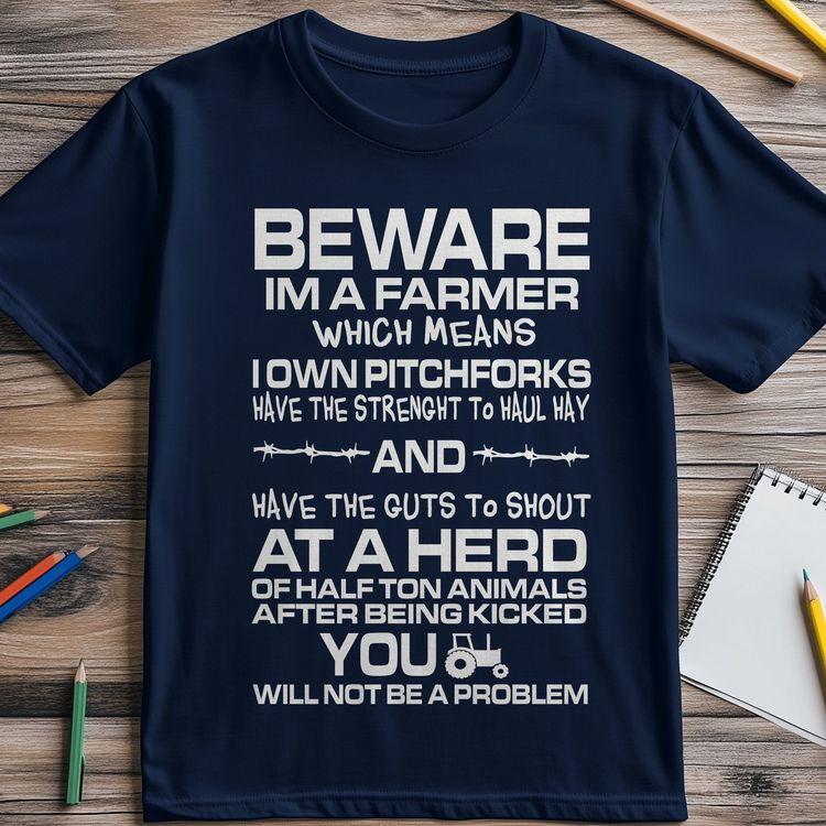 Beware! I’m a Farmer T-Shirt - 4