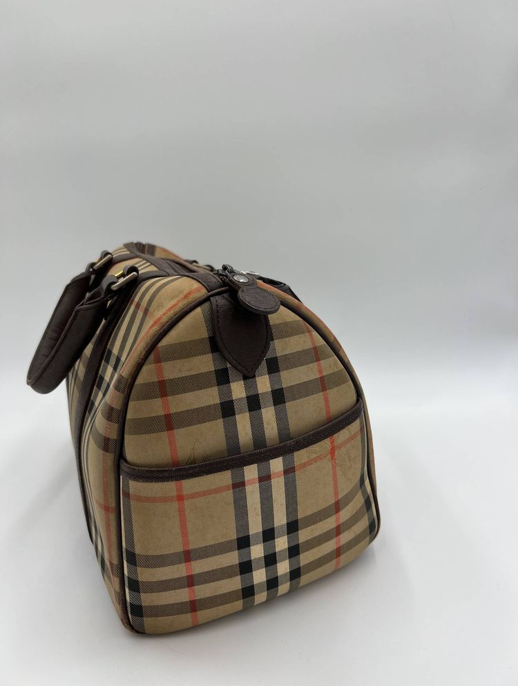 Vintage Burberry Nova Check Boston Travel Bag image 2