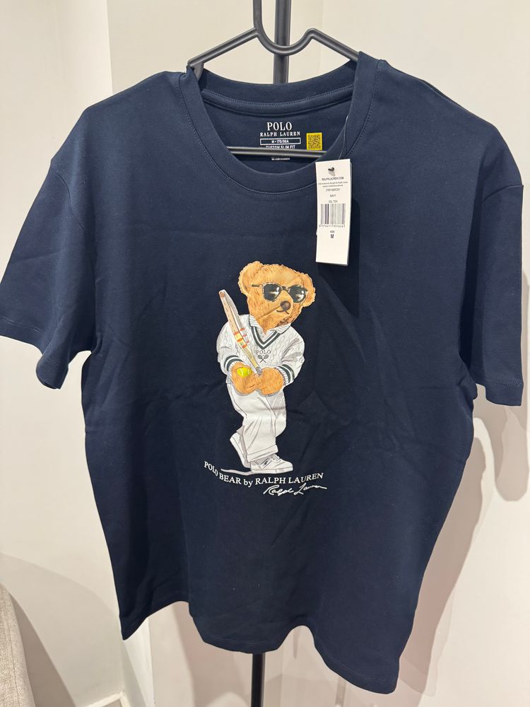 Polo Ralph Lauren Navy T-Shirt With Bear Graphic image 1