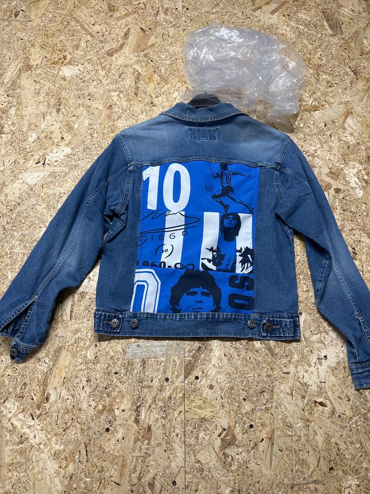 On Running denim jacket with graphic print on back product image