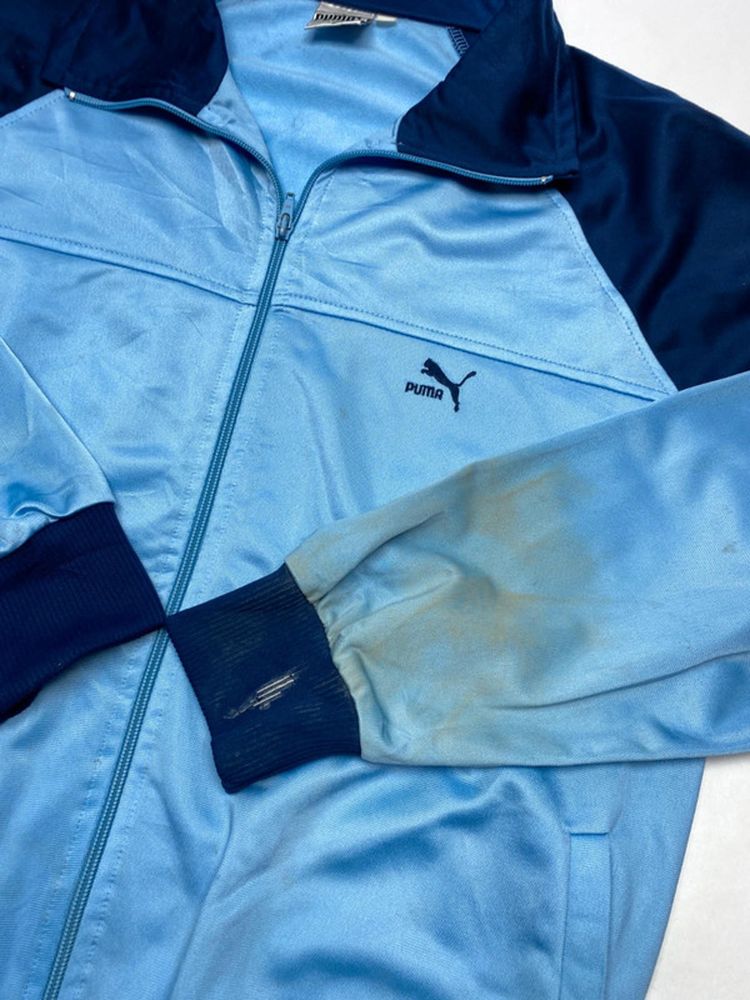 Vintage Puma Blue & Navy Track Jacket obraz 11