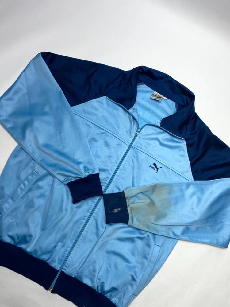 Vintage Puma Blue & Navy Track Jacket obraz 5