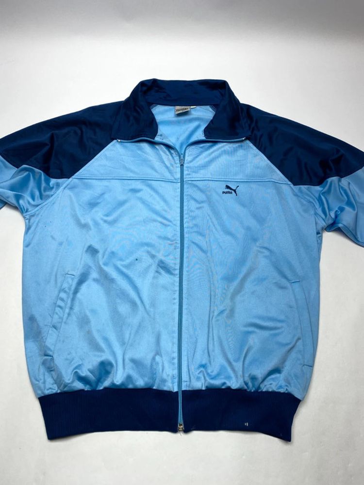 Vintage Puma Blue & Navy Track Jacket obraz 8
