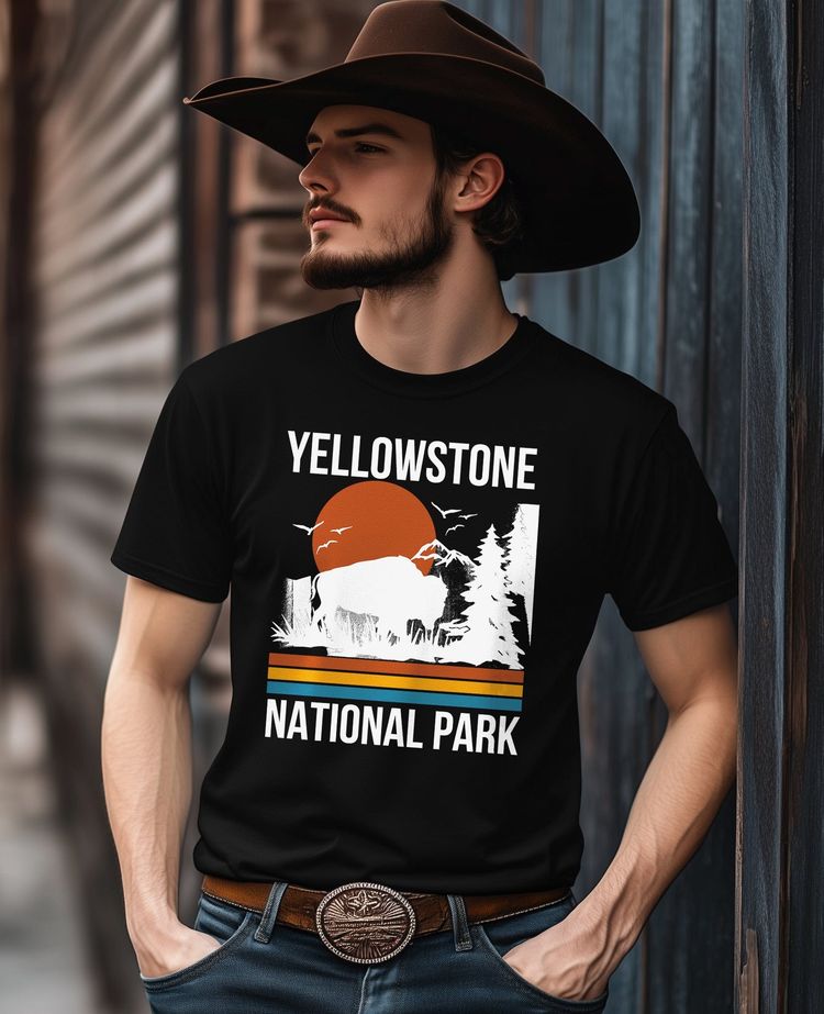 Yellowstone Park Retro 2 T-Shirt 5