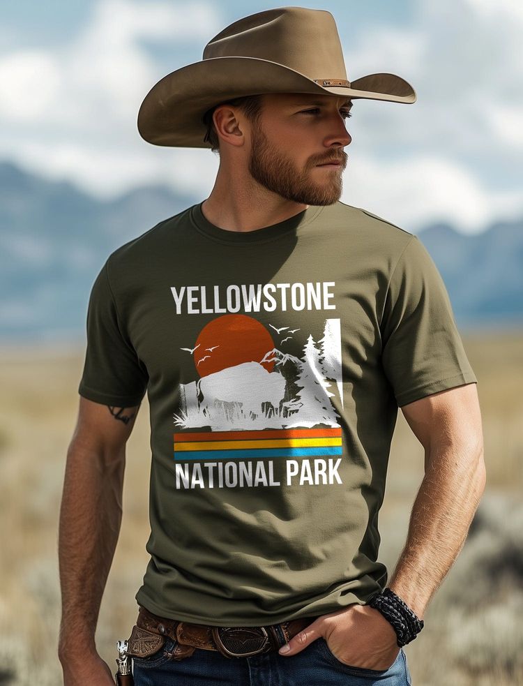 Yellowstone Park Retro 2 T-Shirt 6