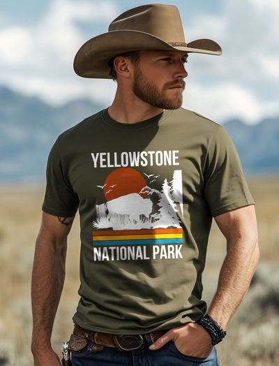 Yellowstone Park Retro 2 T-Shirt 6