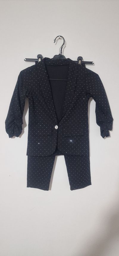 Black Blazer And Pants Set