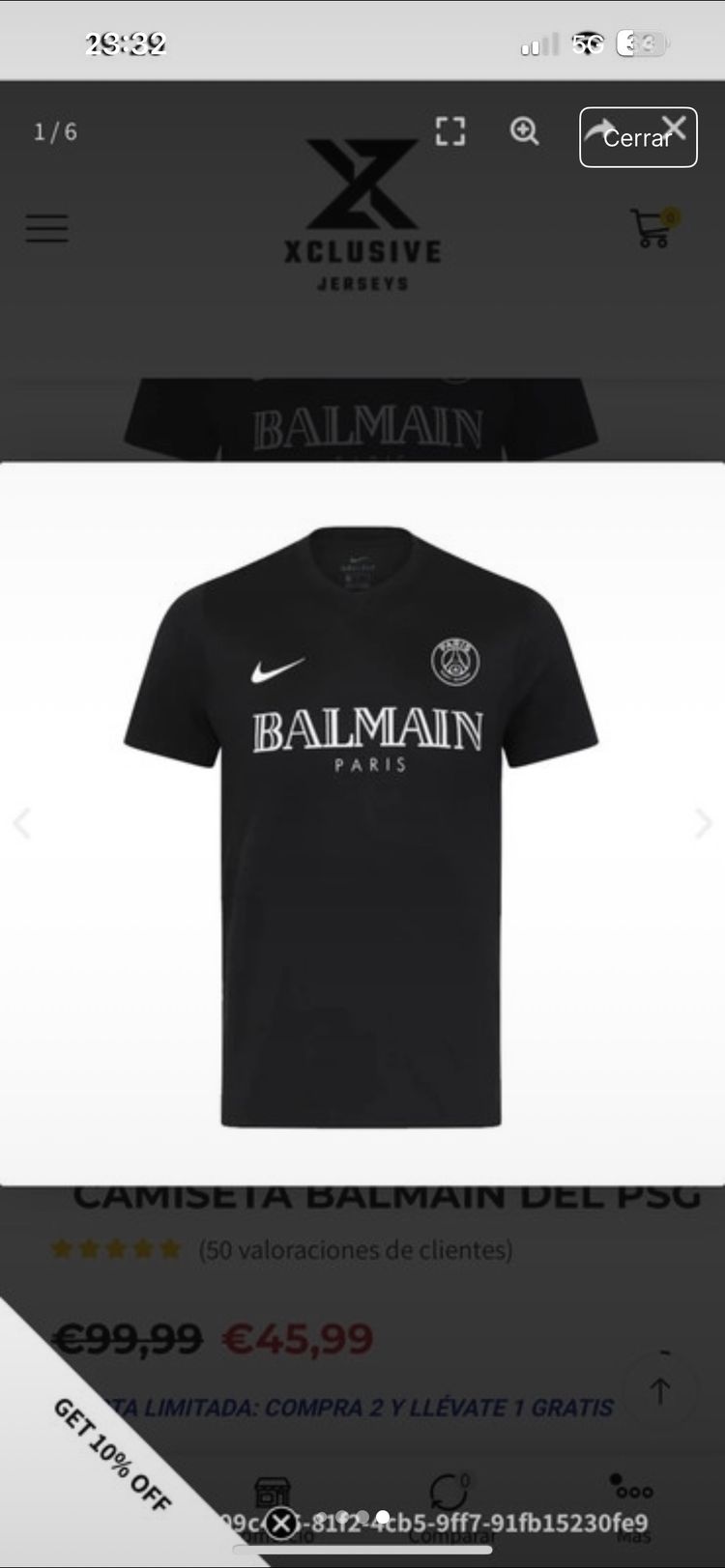 Pierre Balmain Balmain Paris Black T-Shirt product image
