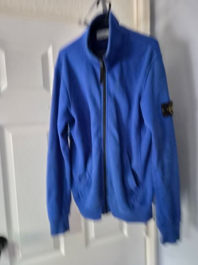 Stone Island Blue Zip-Up Jacket