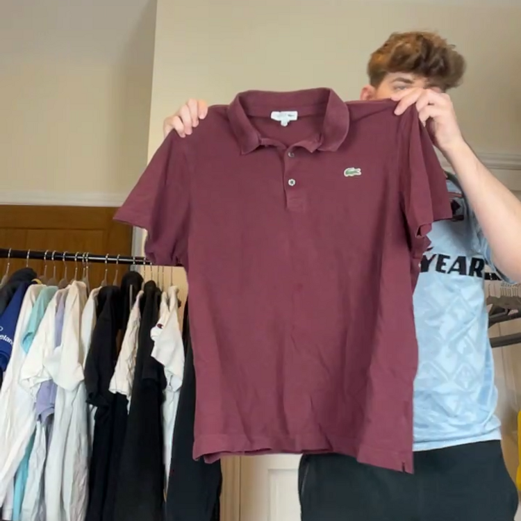 COS lacoste polo shirt fits medium product image