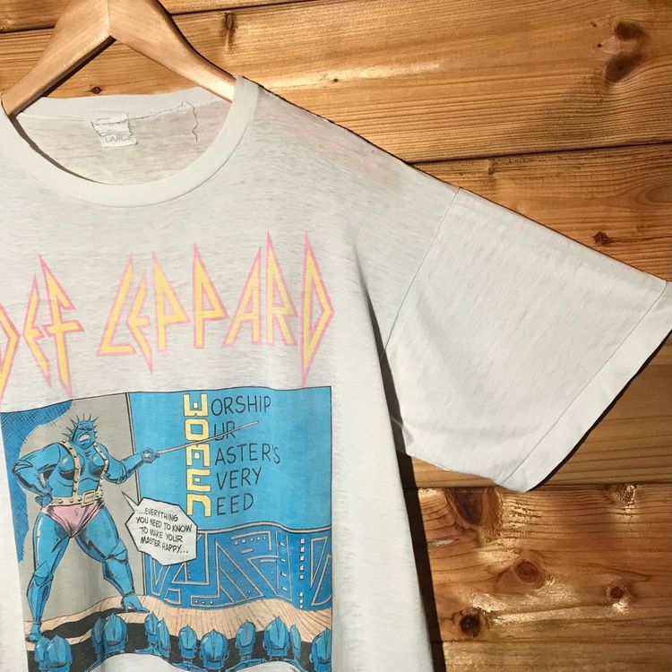 1988 Def Leppard Hysteria Tour Women t shirt image 7