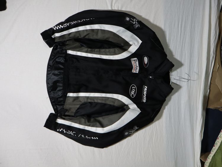 Black Racing Jacket With Patches