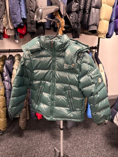 Age 6 Moncler Maya Green Puffer Jacket