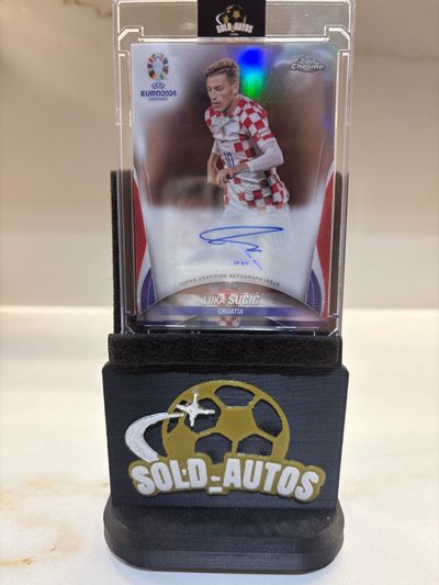 Luka Sucic Euro 2024 Topps Chrome Autograph Card