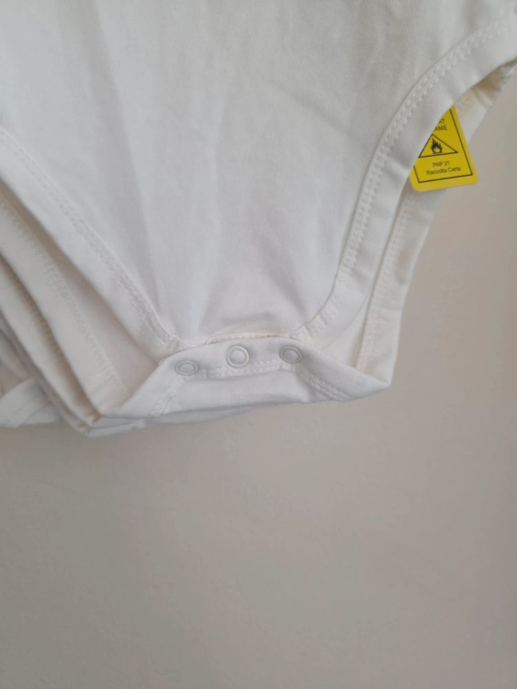 Immagine di 🤍 Shein Pack of 5 White / Cream Strappy Cami Baby Bodysuits / Vests (18-24 Months) New with Tags 3