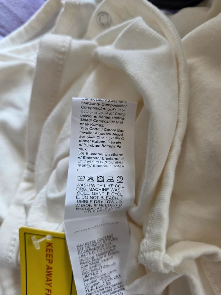 Immagine di 🤍 Shein Pack of 5 White / Cream Strappy Cami Baby Bodysuits / Vests (18-24 Months) New with Tags 7