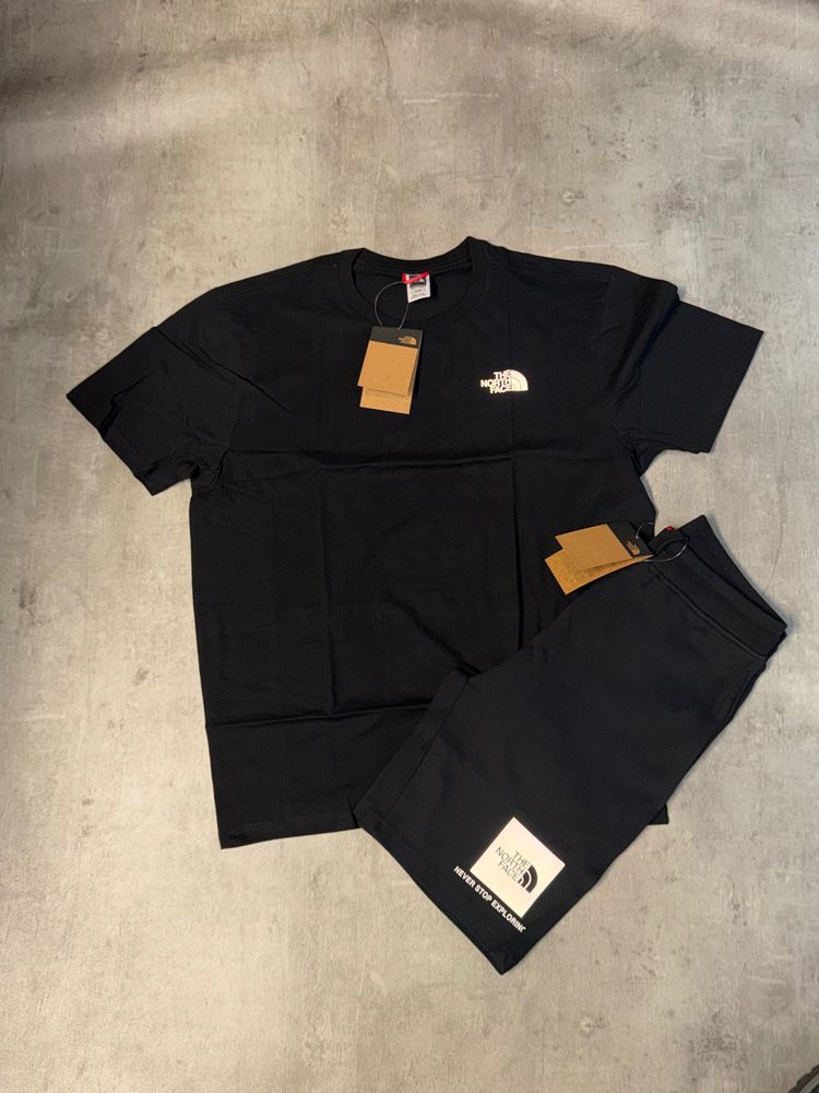 The North Face Black T-Shirt And Shorts Set