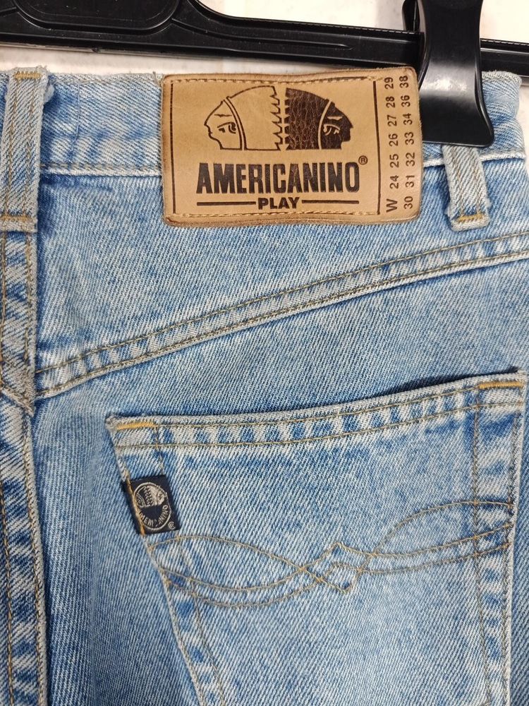 Americanino Play Light Blue Denim Jeans Vintage 