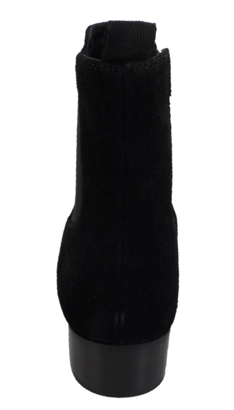 Ikon Original Black Real Suede Winklepicker Mod Beatle Boots obraz 2
