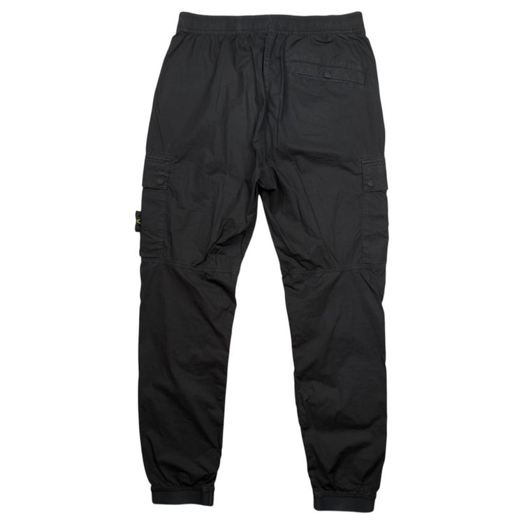 Stone Island Stretch Cotton Cuffed Cargo Trousers - Black 4