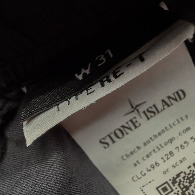 Stone Island Stretch Cotton Cuffed Cargo Trousers - Black 7