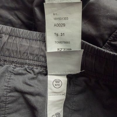 Stone Island Stretch Cotton Cuffed Cargo Trousers - Black 2