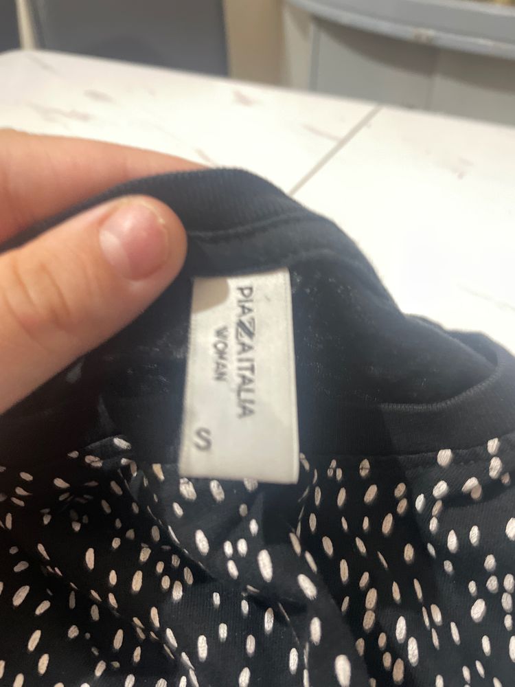 Piazza Italia Women'S Black And White Patterned Top image 2