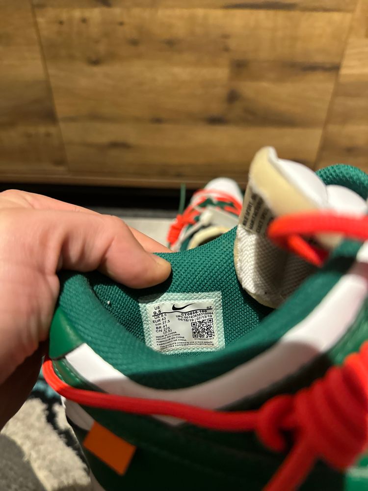 Nike Dunk Off-White “Pine Green” U.K. 8.5 obraz 6